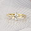 GIA .31 Carat Diamond Engagement Ring 18K Yellow Gold ER0382-YG