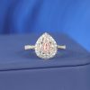 .80 CTW Diamond Engagement Ring 18K Twotone Gold ER0385-WRG