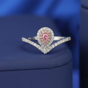 .45 CTW Diamond Engagement Ring 18K Twotone Gold ER0386-WRG