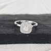 GIA .31 Carat Diamond Engagement Ring 18K White Gold ER0391-WG