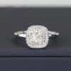 GIA .31 Carat Diamond Engagement Ring 18K White Gold ER0391-WG