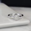 GIA .30 Carat Diamond w/ .054 CTW Engagement Ring 18K White Gold ER0408-WG