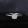 .18 CTW Diamond Engagement Ring 18K White Gold ER0411-1 WG