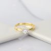 .181 CTW Diamond Engagement Ring 18K Yellow Gold ER652-4 YG