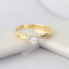 .181 CTW Diamond Engagement Ring 18K Yellow Gold ER652-4 YG