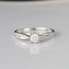 .182 CTW Diamond Engagement Ring 18K White Gold ER652-4 WG