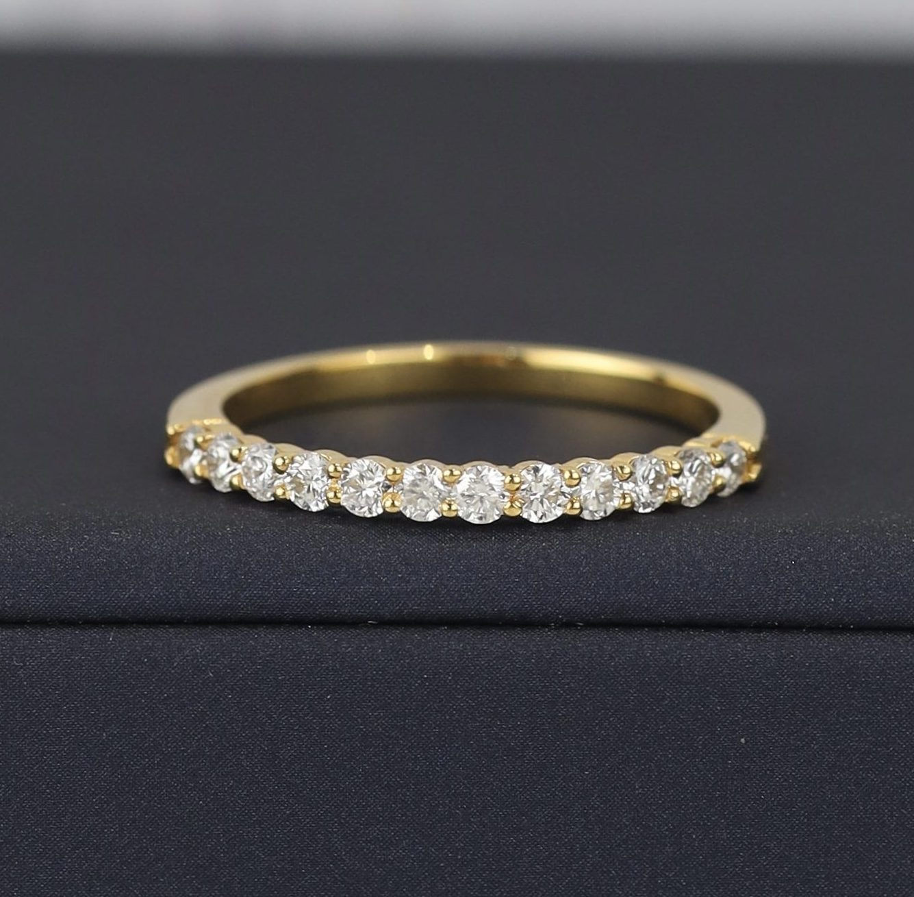 .36 CTW Diamond Half Eternity 18k Yellow Gold HE429-YG