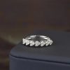 .265 CTW Diamond Half Eternity Ring 14K White Gold HE430-WG