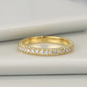 .30 CTW Diamond Half Eternity Ring 14K Yellow Gold HE433-YG