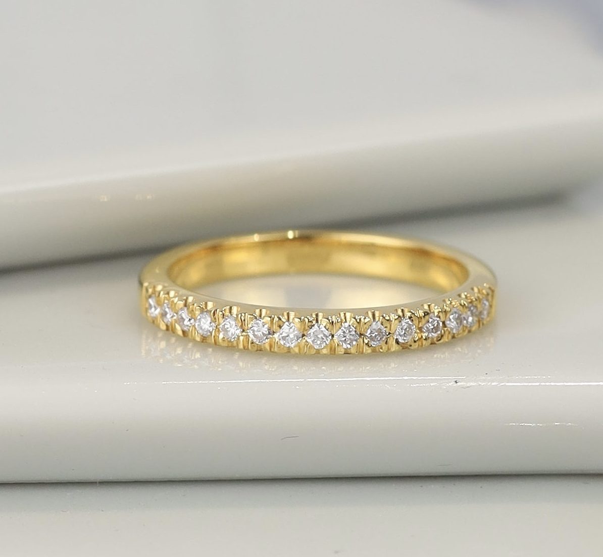 .30 CTW Diamond Half Eternity Ring 14K Yellow Gold HE433-YG