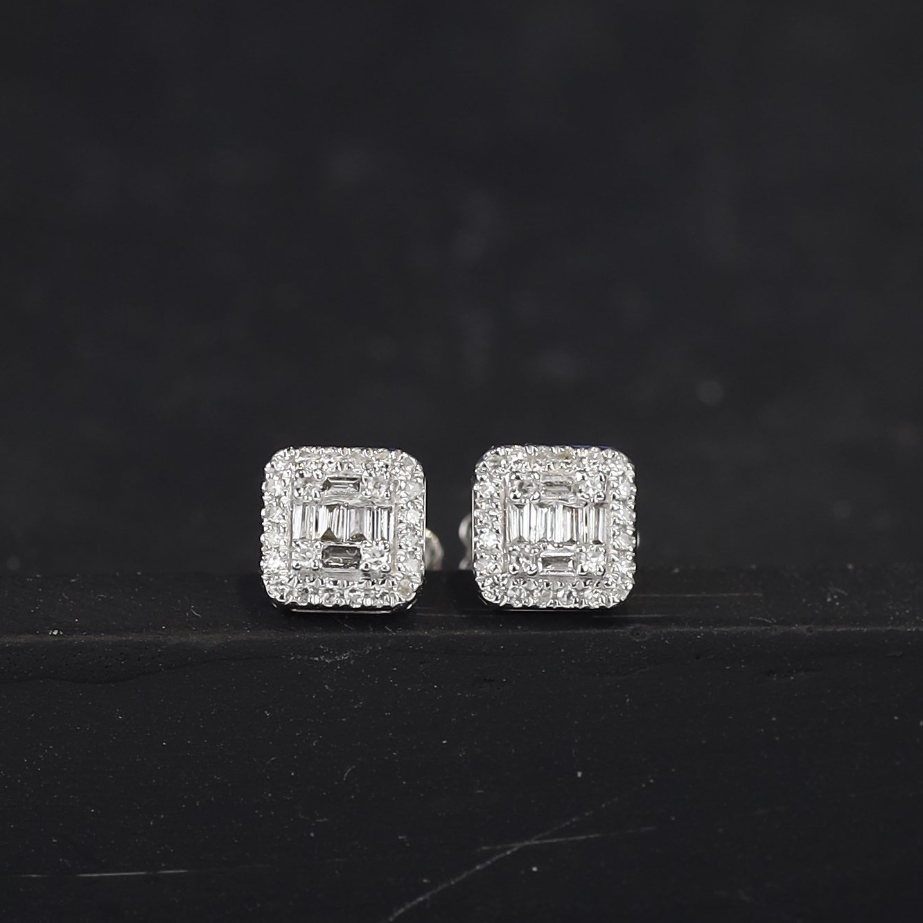 .17 CTW Diamond Stud Earrings 14K White Gold JS243E-WG