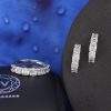 .813 CTW Diamond Ring & Earrings Set 14K White Gold JS244-WG