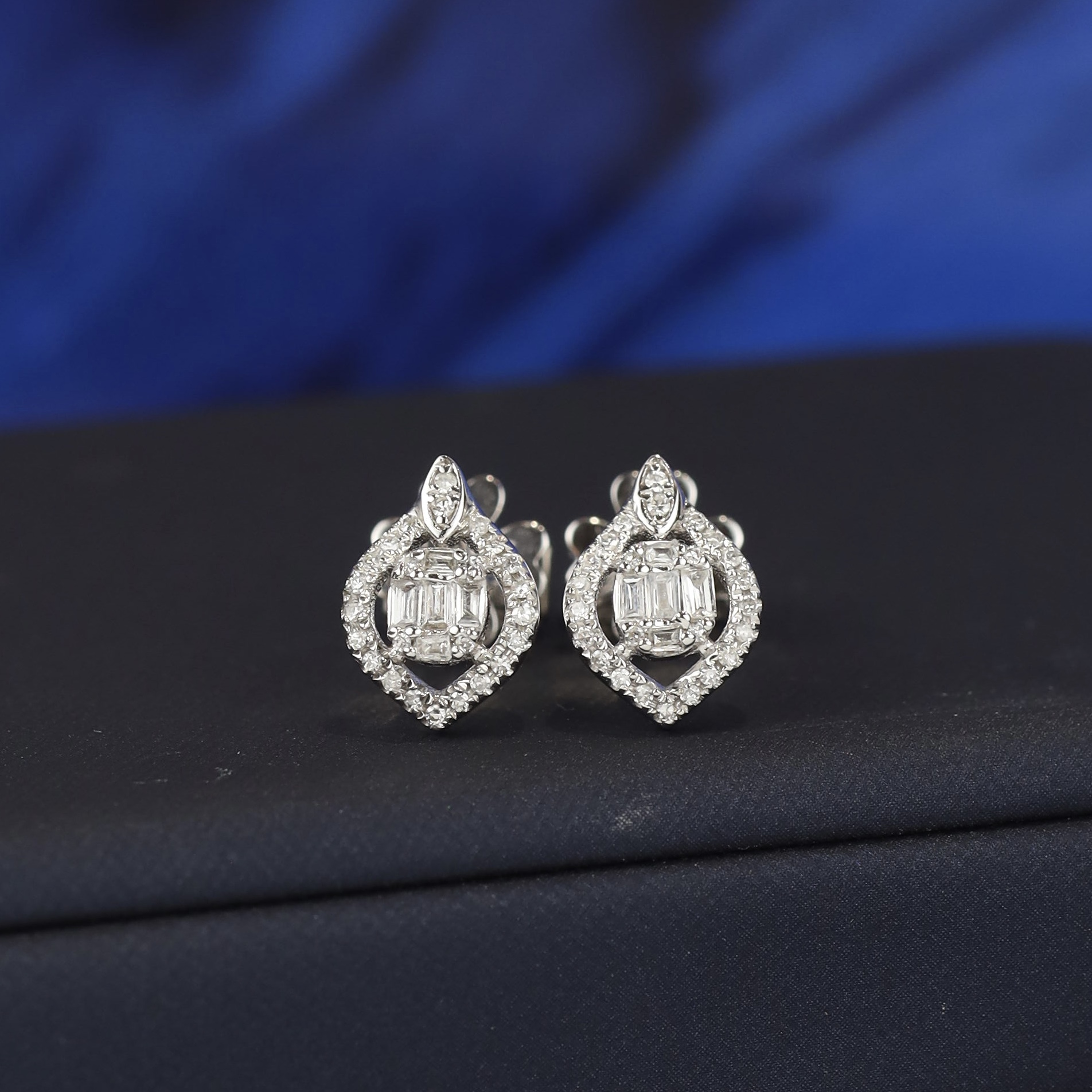 .188 CTW Diamond Stud Earrings 14K White Gold JS250E-WG