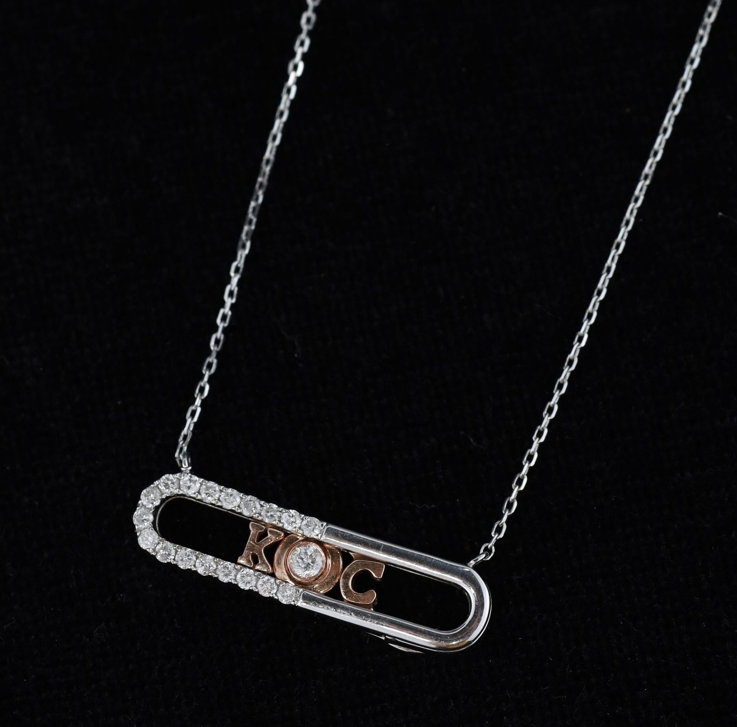 .23 CTW Diamond Necklace 18k Twotone Gold N290