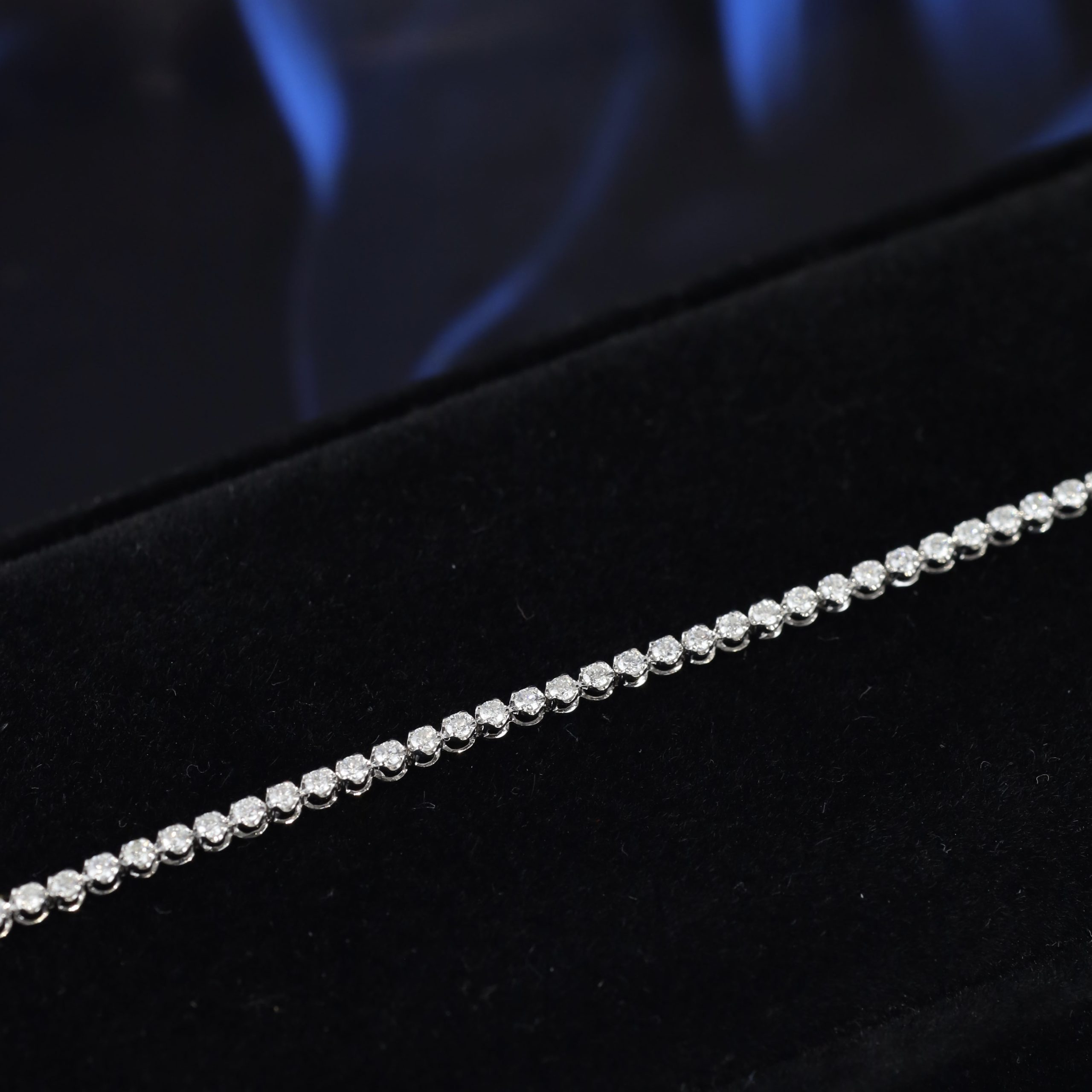 1.00 CTW Diamond Tennis Bracelet 18K White Gold B233-1 WG