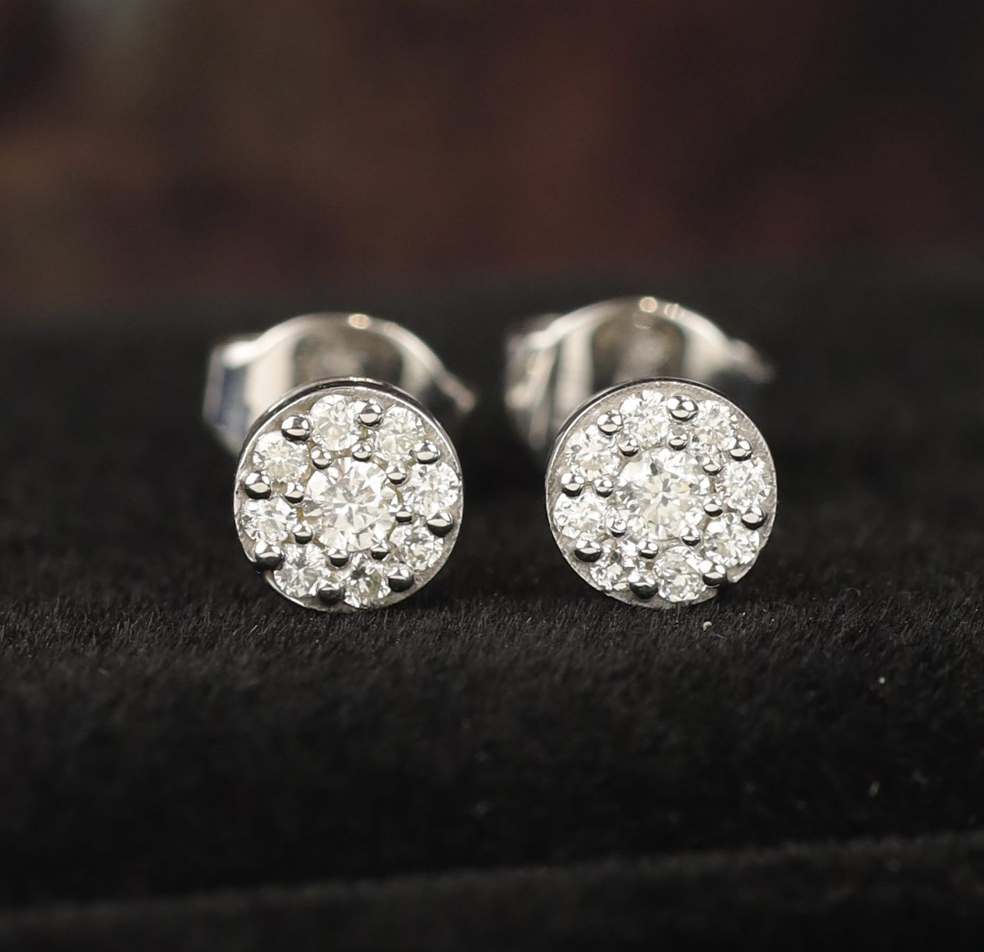 .26 CTW Diamond Stud Earrings 14K White Gold E0185-1-WG