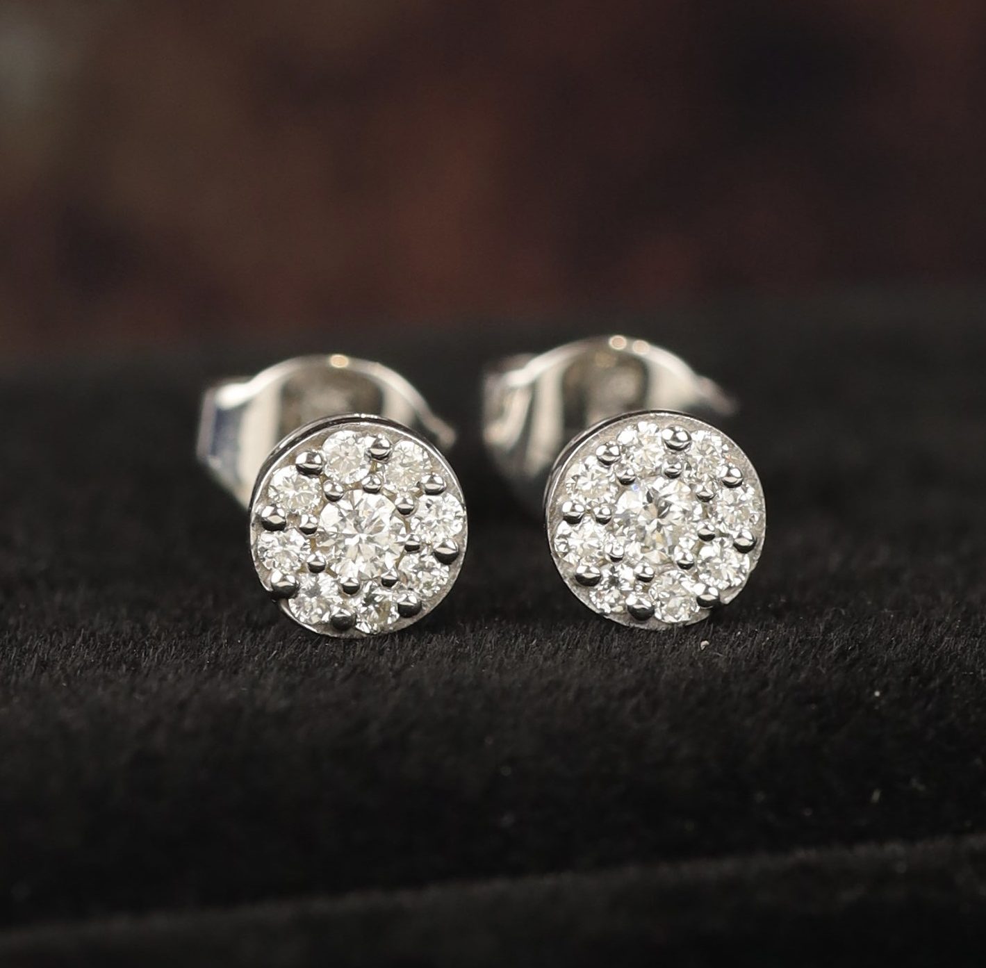 .26 CTW Diamond Stud Earrings 14K White Gold E0185-WG