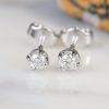 .16 CTW Diamond Stud Earrings 18K White Gold E078-2-WG