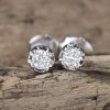 .16 CTW Diamond Stud Earrings 18K White Gold E078-3-WG