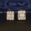 .12 CTW Diamond Stud Earrings 18K White Gold E213