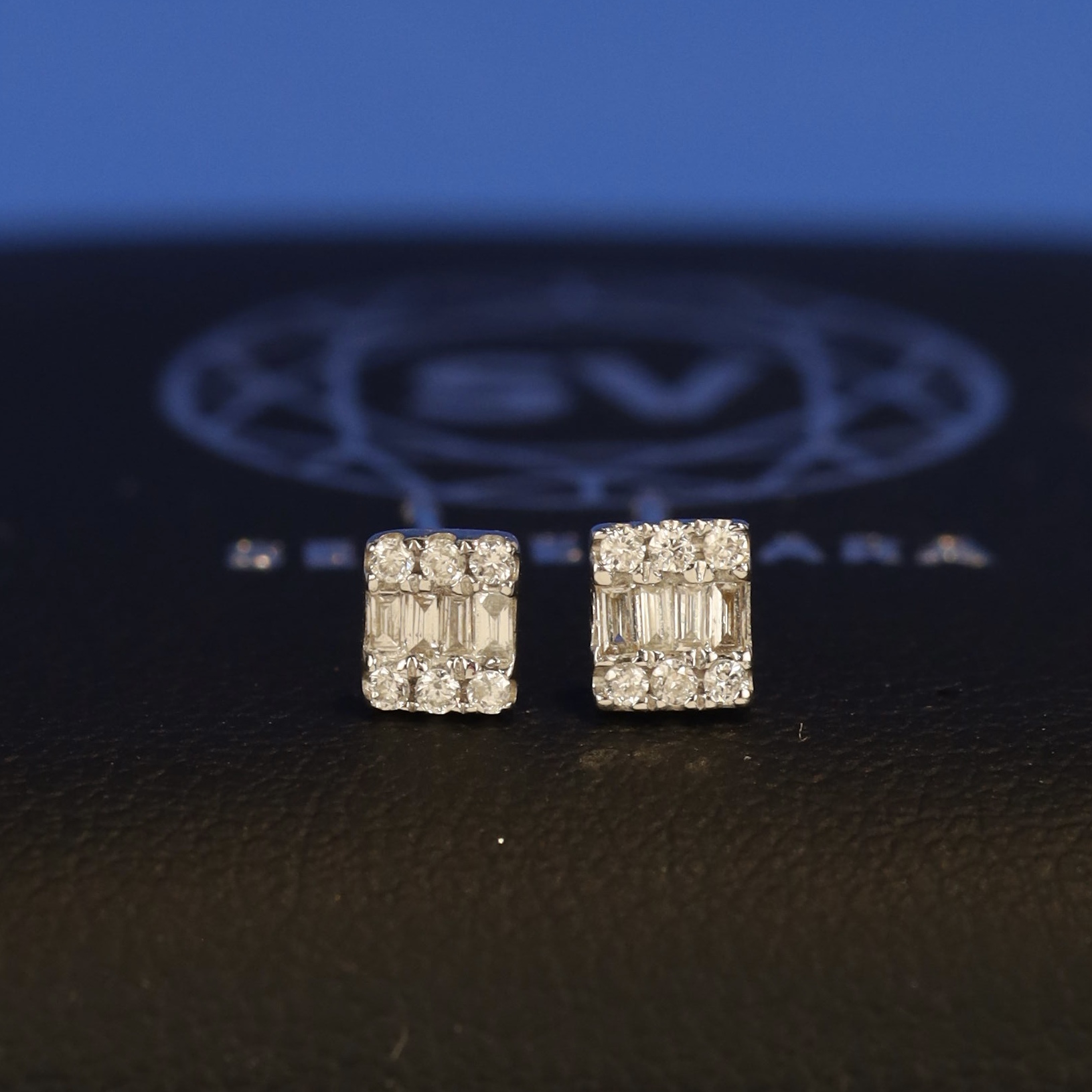 .12 CTW Diamond Stud Earrings 18K White Gold E213