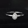 .112 CTW Diamond Engagement Ring 18K White Gold ER0414-2 WG