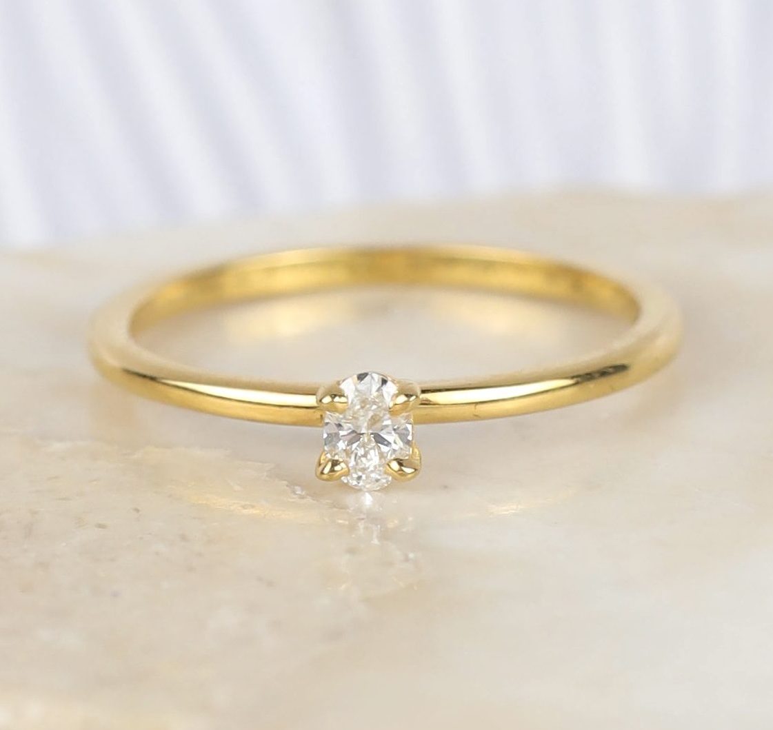 .16 Carat Diamond Engagement Ring 18K Yellow Gold ER0427-YG