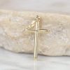 18K Yellow Gold Cross Pendant MP15-1