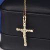 18K Yellow Gold Cross Pendant MP18-1