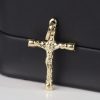 18K Yellow Gold Cross Pendant MP18
