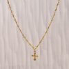 Cross Necklace 22k Yellow Gold N243