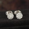 .26 CTW Diamond Stud Earrings 14K White Gold E0185-2 WG