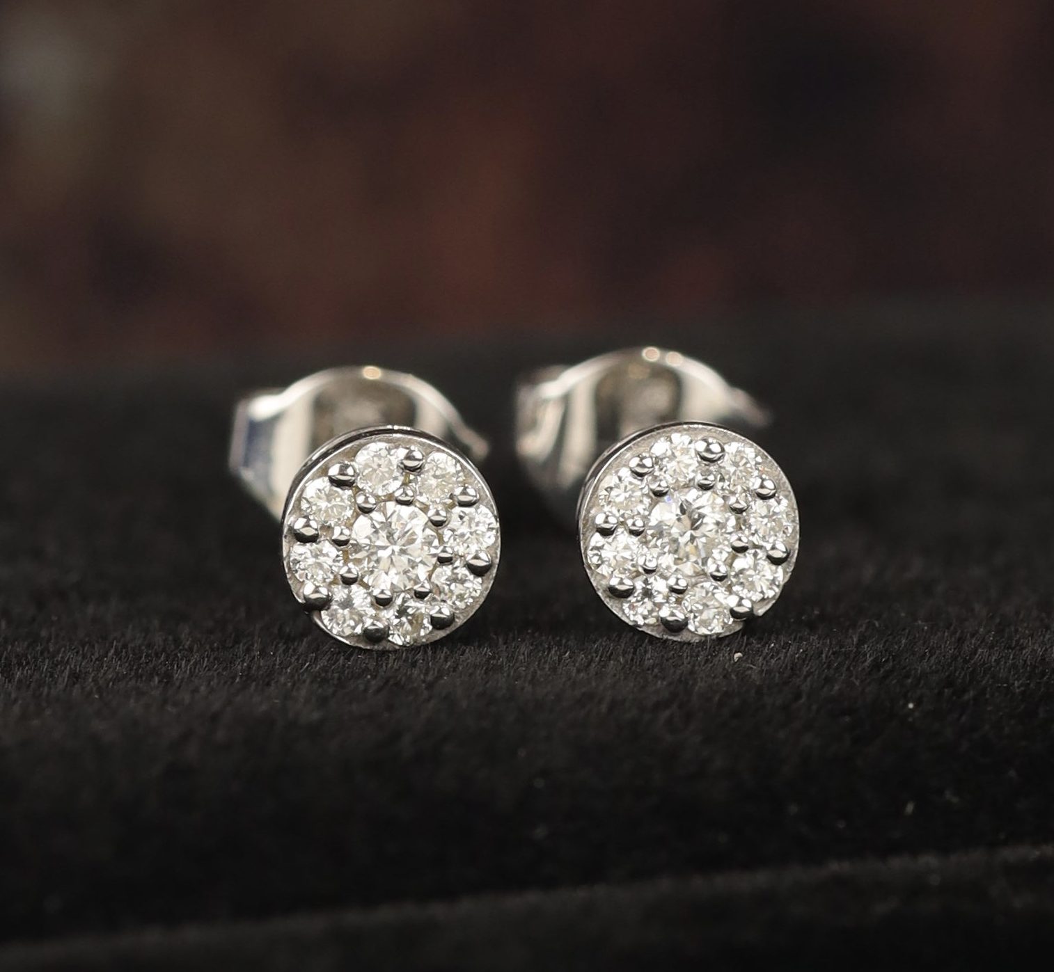 .26 CTW Diamond Stud Earrings 14K White Gold E0185-2 WG