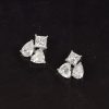 .20 CTW Diamond Stud Earrings 18K White. Gold E0196-WG