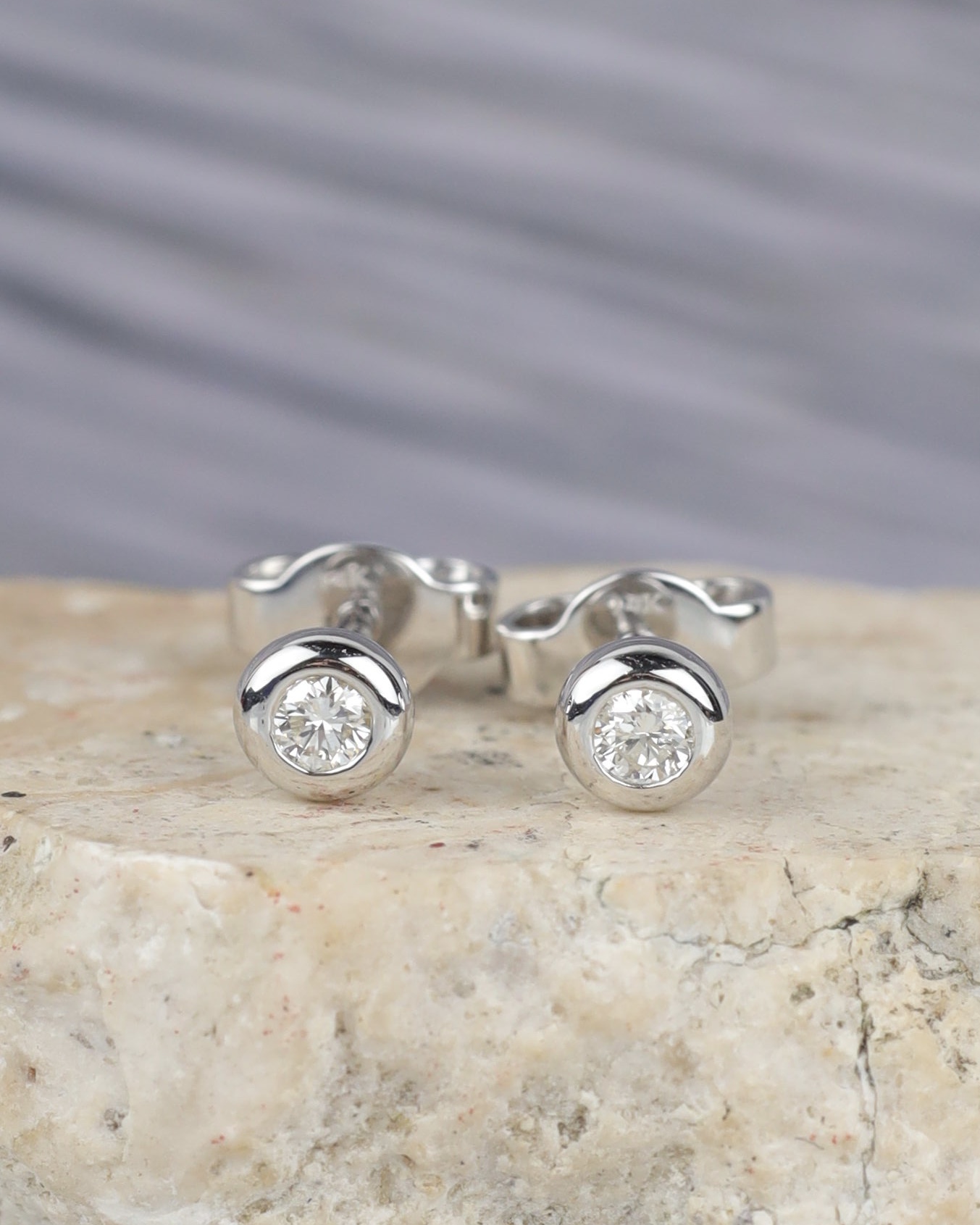 .15 CTW Diamond Stud Earrings 14K White Gold E0199-WG