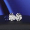 .56 CTW Diamond Stud Earrings 14K White Gold E0200-1 WG