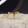 .56 CTW Diamond Stud Earrings 14K Yellow Gold E0200-1 YG