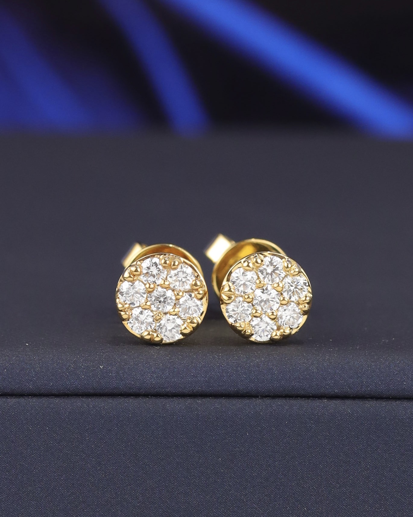 .56 CTW Diamond Stud Earrings 14K Yellow Gold E0200-YG