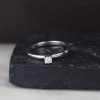 .08 Carat Diamond Engagement Ring 18K White Gold ER0343-4 WG