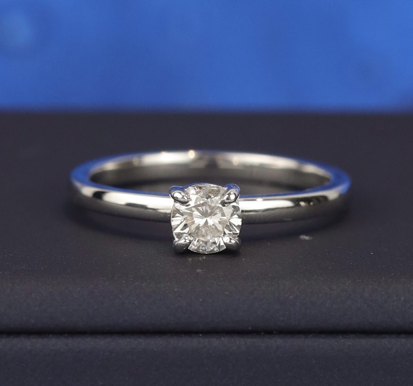 .38 Carat Diamond Engagement Ring 18K White Gold ER0404-WG