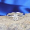 GIA .70 Carat Diamond Engagement Ring 18K White Gold ER0421-WG