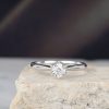 .107 Carat Diamond Engagement Ring 18K White Gold ER721-1 WG