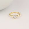 .103 Carat Diamond Engagement Ring 18K Yellow Gold ER721-2 YG