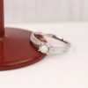 .134 CTW Diamond Engagement Ring 18K White Gold ER722-1 WG