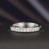 .22 CTW Diamond Half Eternity Ring 18K White Gold HE451-WG