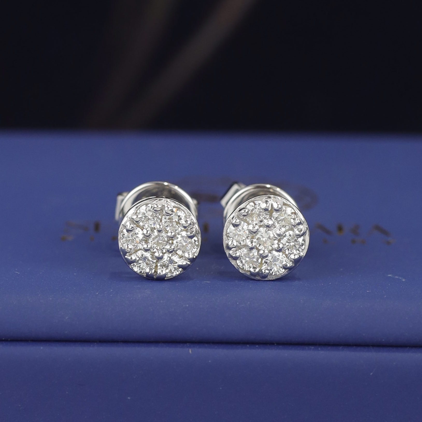 .49 CTW Diamond Earrings 14K White Gold JS247E-WG