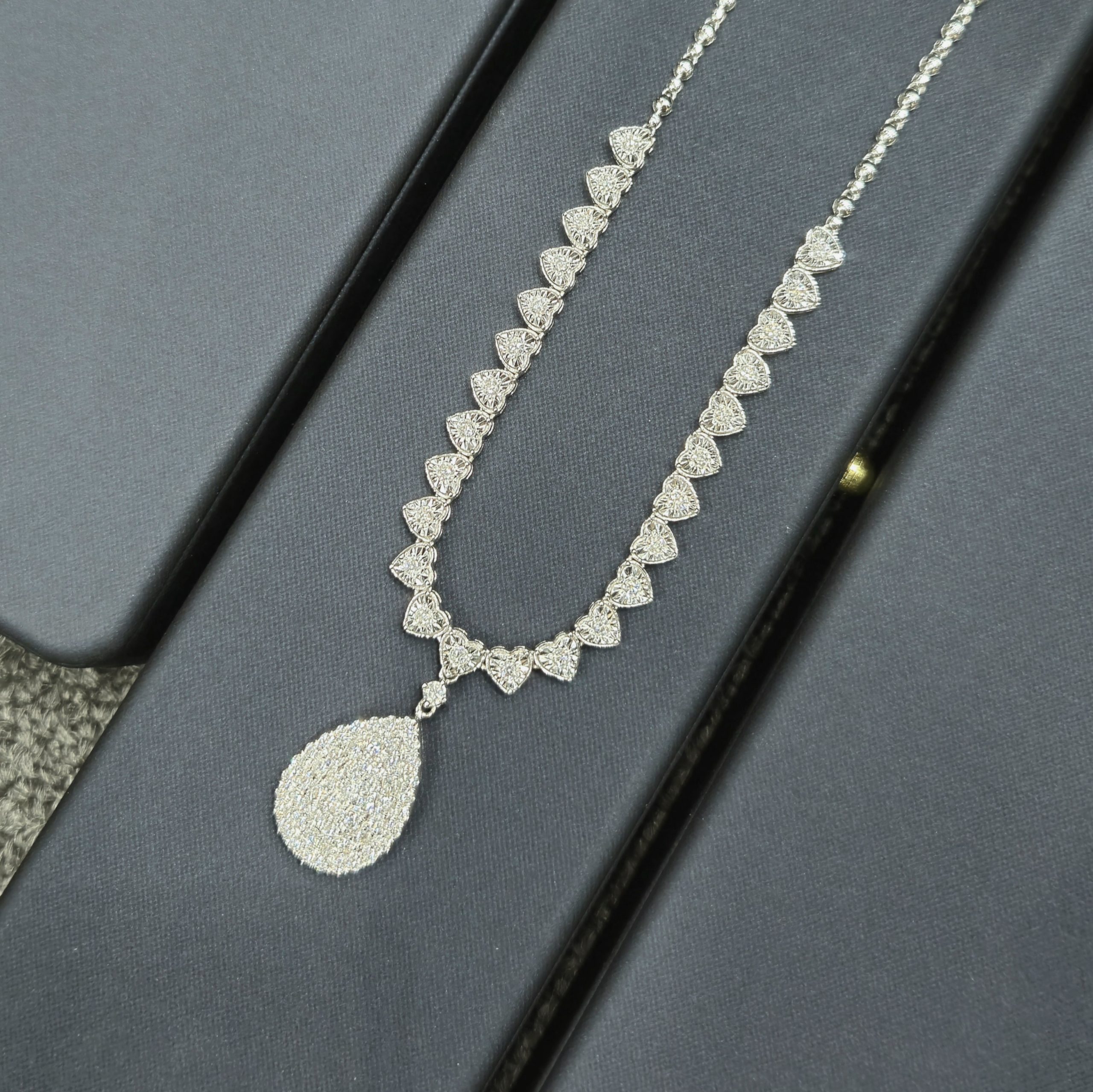 1.66 CTW Diamond Necklace 14K White Gold N397-WG