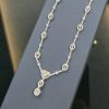 .674 CTW Diamond Necklace 14K White Gold N402-WG