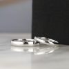 18K White Gold Wedding Rings WR422-1-WG