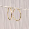 Hoop Earrings 21k Yellow Gold E919